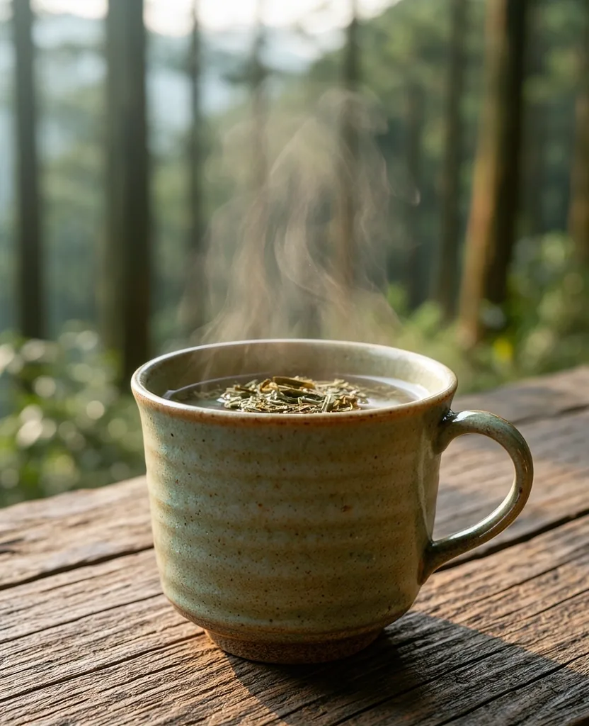 台灣山林雲霧繚繞的自然景象