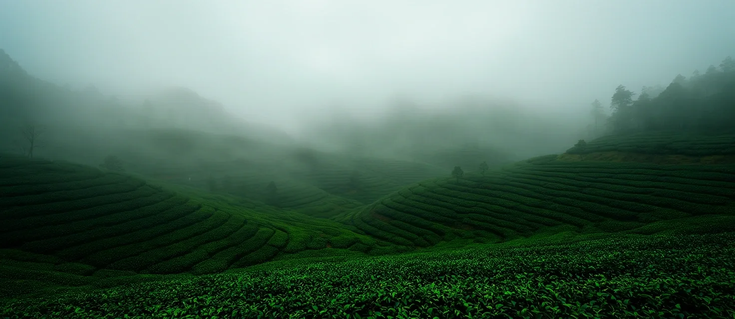 台灣山間晨霧景觀